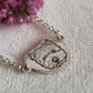 Bracciale cane personalizzato ritratto - Bracciale con catena e ciondolo cuore