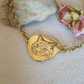 Bracciale cane personalizzato ritratto - Bracciale con catena e ciondolo cuore