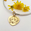 Bracciale rigido cuore