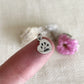 Charm mini cuore zampa personalizzato