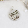 ciondolo animale personalizzato ritratto. charm tondo in argento 925
