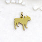 ciondolo bulldog argento  completo di cordino