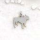 ciondolo bulldog argento  da agganciare al braccialetto