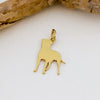 ciondolo bullmastiff in argento con bagno in oro giallo