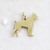 ciondolo in argento od ottone raffiguarante il cane corso