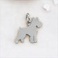 ciondolo schnauzer nano in argento o ottone da inserire nel tuo bracciale