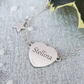 Bracciale catena cuore/charm stella