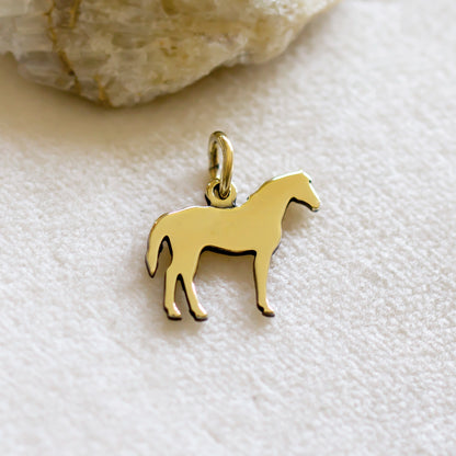 ciondolo cavallo in argento 925 con cordino in regalo