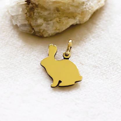 ciondolo coniglio argento o ottone per collana con cordino Dodo
