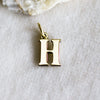 lettera H in ottone per personalizzare il tuo bracciale