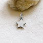 elegante ciondolo stella in argento da portare col cordino in omaggio