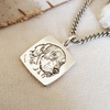 Collana catena quadrato uomo