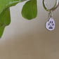 hoop orecchino con charm cuore personalizzato