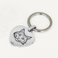 portachiavi personalizzato col tuo animale domestico in argento